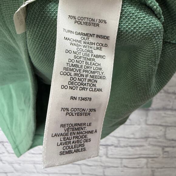 Vineyard Vines Mens 1/2 Zip Cotton Pullover Size S Green Whale Logo Spellout - Picture 4 of 6